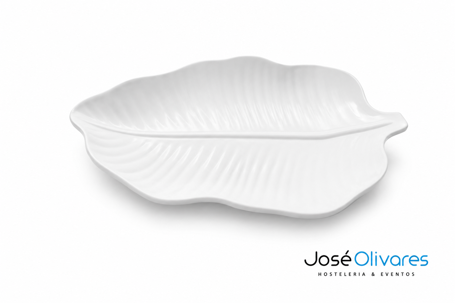 Bandeja Melamina Hoja Blanca de 42 x 28 Cm