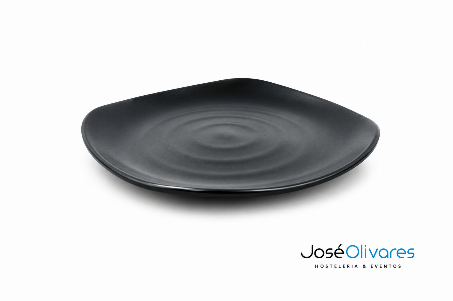 Plato Pase Ondas Negro
