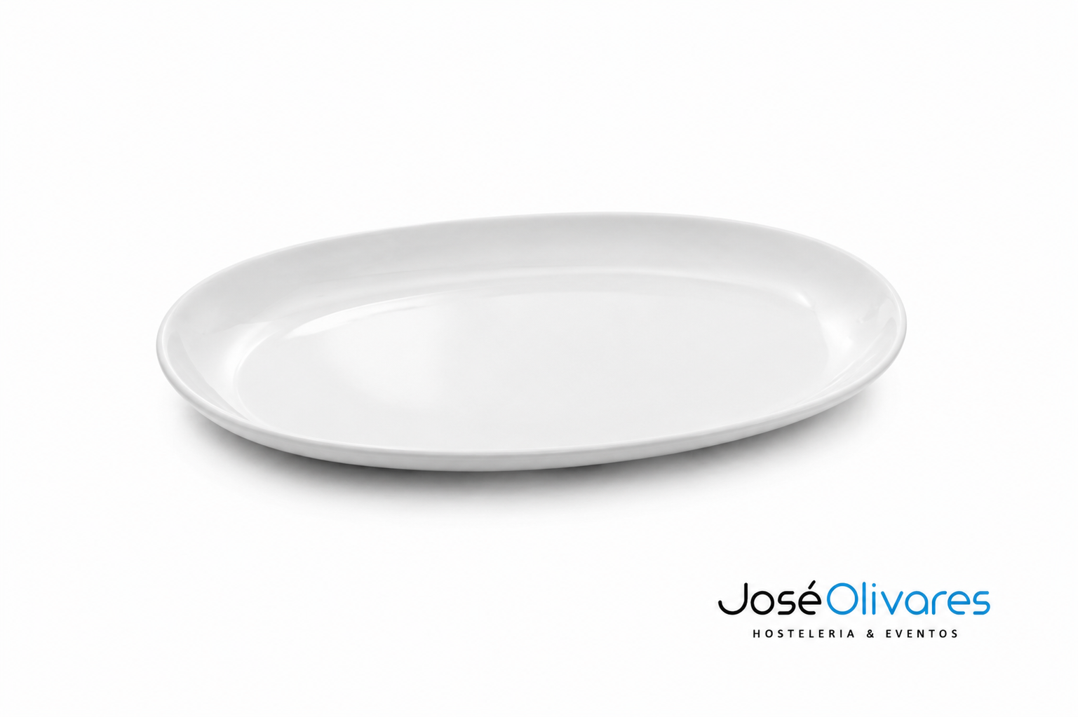 Bandeja Pase Ovalada Blanca Melamina